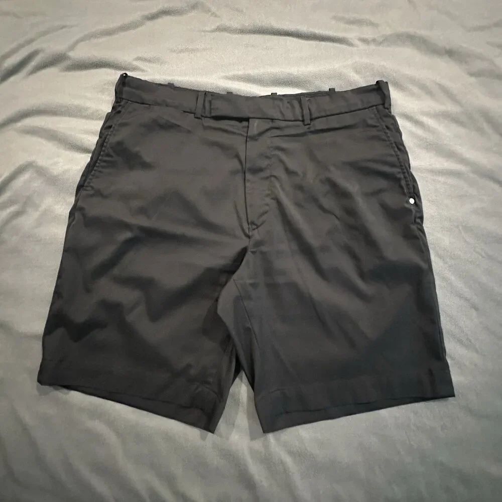 RLX Ralph Lauren Chino Shorts Mens 36 Classic Fit Performance Golf Stretch Black